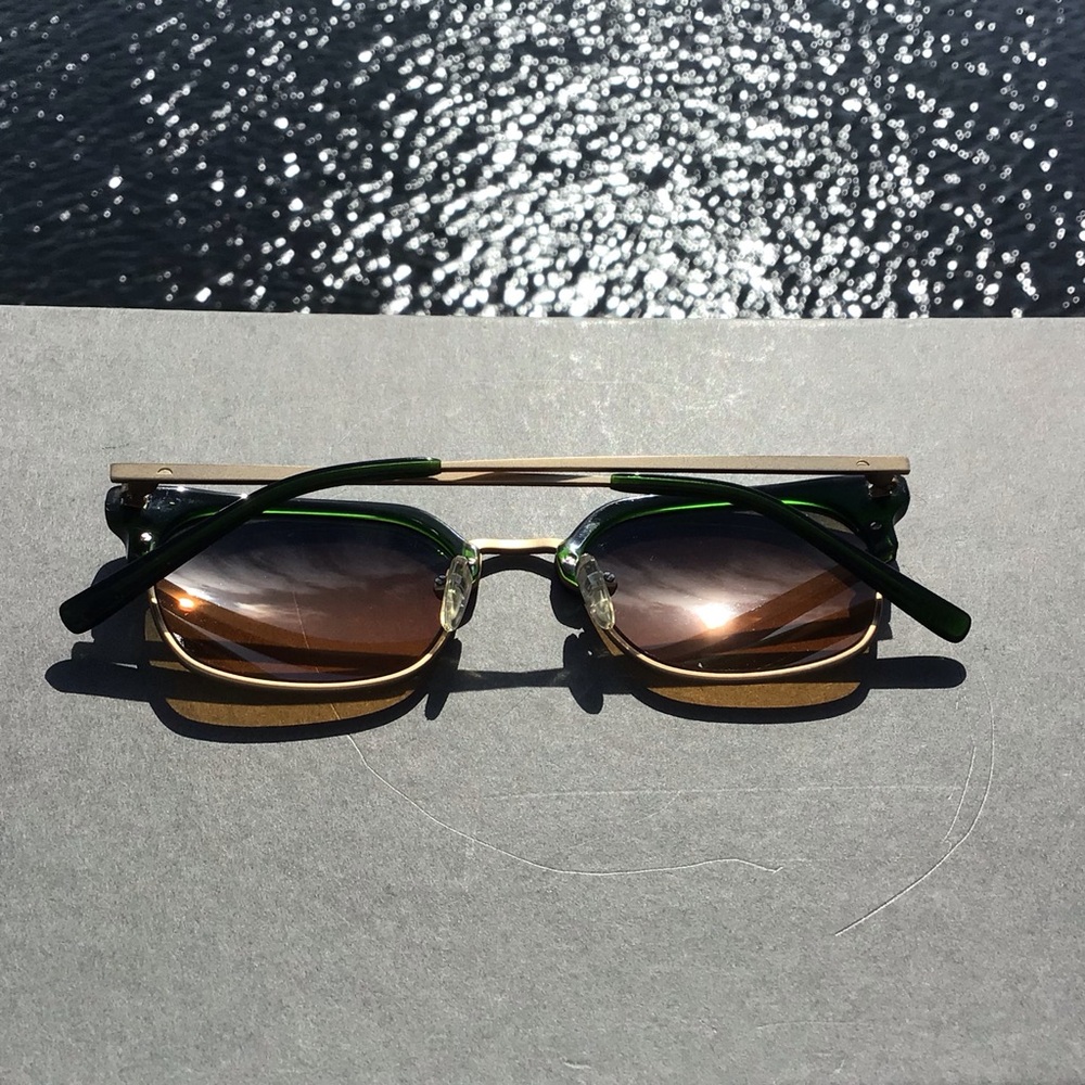 tens Filter Your World Rare Larsson Green Tropic High Sunglasses Metal Frame - Picture 4 of 16